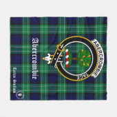 Abercrombie Clan Schotland Tartan Fleece Deken (Voorkant (Horizontaal))