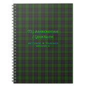Abercrombie Clan tartan Notitieboek (Voorkant)