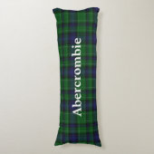 Abercrombie Clan Tartan Plaid Body Pillow Lichaamskussen (Voorkant Verticaal)