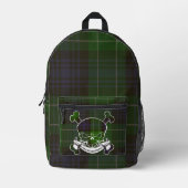 Abercrombie Clan Tartan schedel Bedrukte Rugzak (Voorkant)