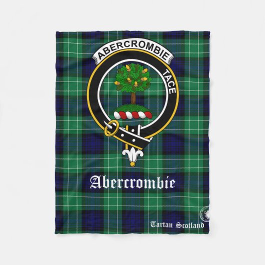 Abercrombie Clan Tartan Scotland Fleece Blanket Deken (Voorkant)