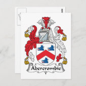 Abercrombie Family Crest Briefkaart (Voorkant / Achterkant)