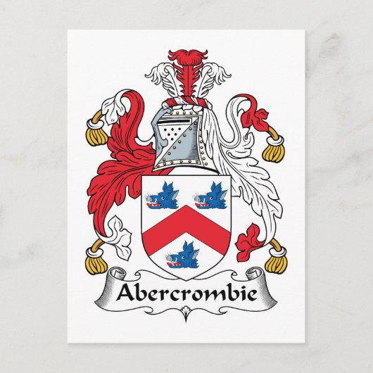 Abercrombie Family Crest Briefkaart (Voorkant)