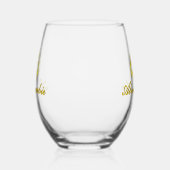 Abercrombie Gold Crowned Thistle Wijnglas Zonder Voet (Rechts)