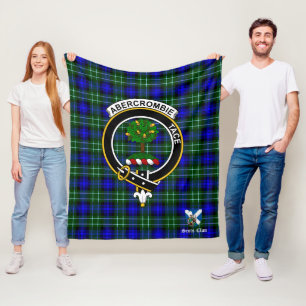 Abercrombie Jacht Clan Badge Tartan Schotse Ruit Fleece Deken