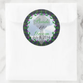 Abercrombie Schotse bruiloft gunst Ronde Sticker (Tas)