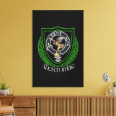 Abercrombie Schotse Clan Crest Canvas Afdruk (Insitu (Woonkamer))