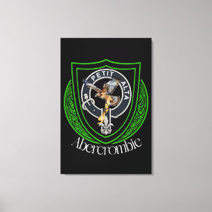 Abercrombie Schotse Clan Crest Canvas Afdruk