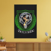 Abercrombie Schotse Clan Crest Canvas Afdruk (Insitu (Woonkamer))