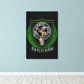 Abercrombie Schotse Clan Crest Canvas Afdruk (Insitu (Houten vloer))