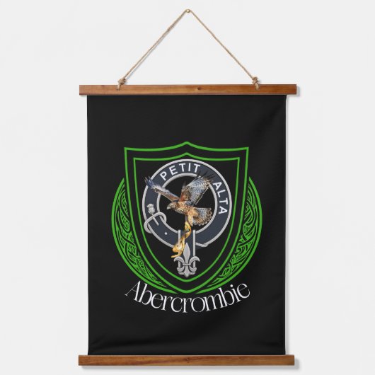 Abercrombie Schotse Clan Crest Hangend Wandkleed (Voorkant)