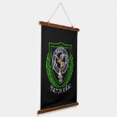 Abercrombie Schotse Clan Crest Hangend Wandkleed (Gebogen)