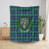 Abercrombie Schotse Clan Tartan & Crest Fleece Deken
