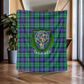 Abercrombie Schotse Clan Tartan & Crest Fleece Deken