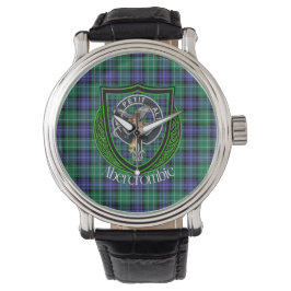 Abercrombie Schotse Clan Tartan & Crest Horloge