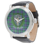 Abercrombie Schotse Clan Tartan & Crest Horloge (Gekanteld)