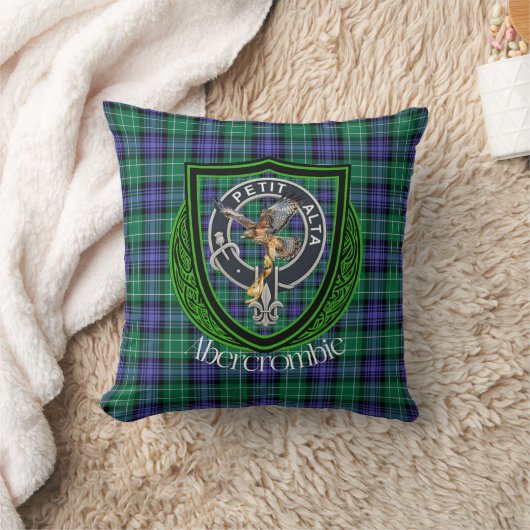 Abercrombie Schotse Clan Tartan & Crest Kussen (Deken)
