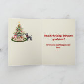 Abercrombie Scottie Dog & Crest gepersonaliseerde  Kaart (Binnen)