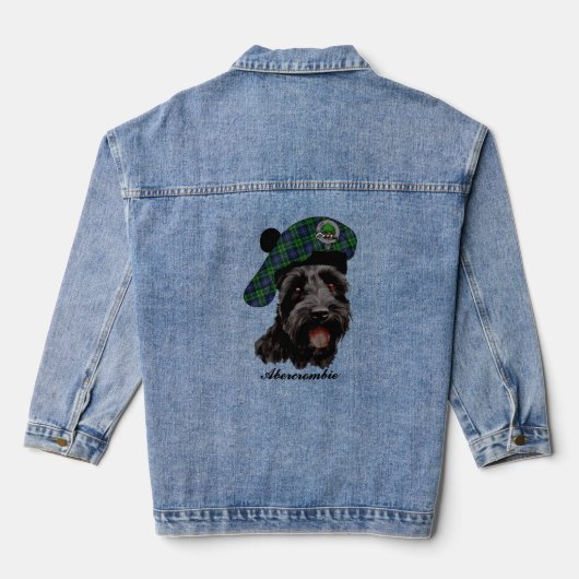 Abercrombie Scottie Hond Gepersonaliseerde Denim J Jacket (Achterkant)