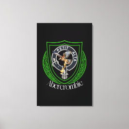 Abercrombie Scottish Clan Crest Canvas Afdruk
