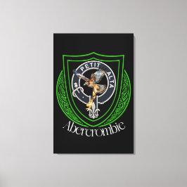 Abercrombie Scottish Clan Crest Canvas Afdruk