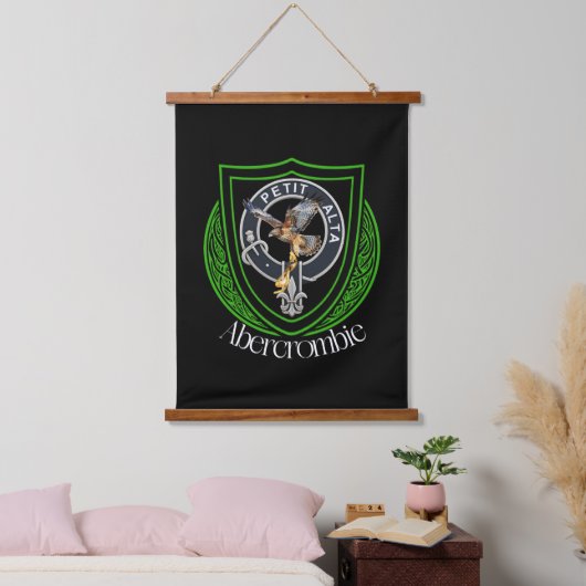 Abercrombie Scottish Clan Crest Hangend Wandkleed (Slaapkamer)