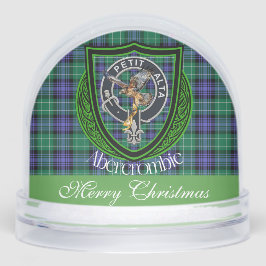 Abercrombie Scottish Clan Tartan and Crest Sneeuwbol
