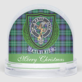 Abercrombie Scottish Clan Tartan and Crest Sneeuwbol
