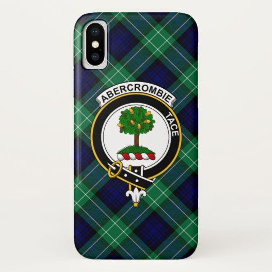 Abercrombie Scottish Clan Tartan Phone Case (Achterkant)