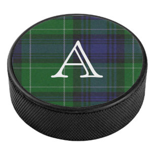 Abercrombie Tartan Monogrammed Hockey Puck