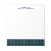 Abercrombie Tartan Notitieblok (Voorkant)