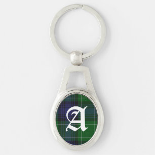 Abercrombie Tartan Plaid Monogram Sleutelhanger