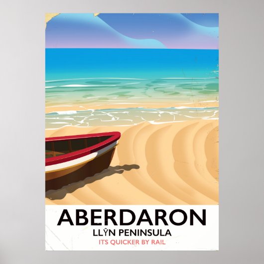 Aberdaron, Llŷn schiereiland Wales zeeposter Poster (Voorkant)