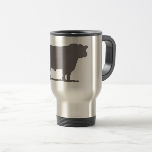Aberdeen Angus Cattle Travel Mug Reisbeker (Voorkant rechts)