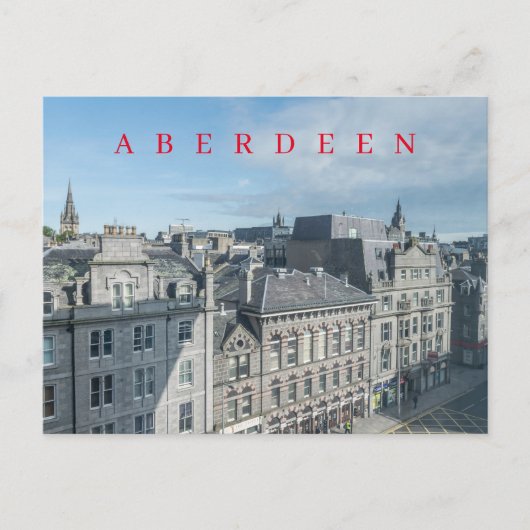 Aberdeen Castle Street ansichtkaart Briefkaart (Voorkant)