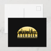 Aberdeen City Cityscape Skyline Grappig geschenk i Briefkaart (Voorkant / Achterkant)