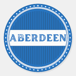 Aberdeen City Pride Embleem – Schotse identiteit Ronde Sticker