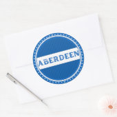 Aberdeen City Pride Embleem – Schotse identiteit Ronde Sticker (Envelop)