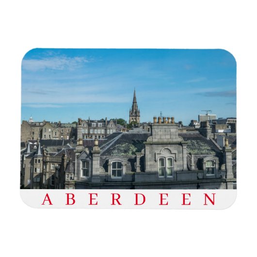 Aberdeen daken uitzicht koelkast magneet (Horizontaal)