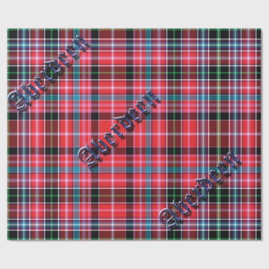 Aberdeen District Tartan Cadeaupapier (Vlak)
