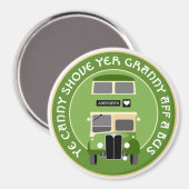  Aberdeen Double-decker bus Magnet (Voorkant / Achterkant)