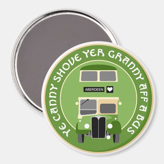  Aberdeen Double-decker bus Magnet (Voorkant / Achterkant)