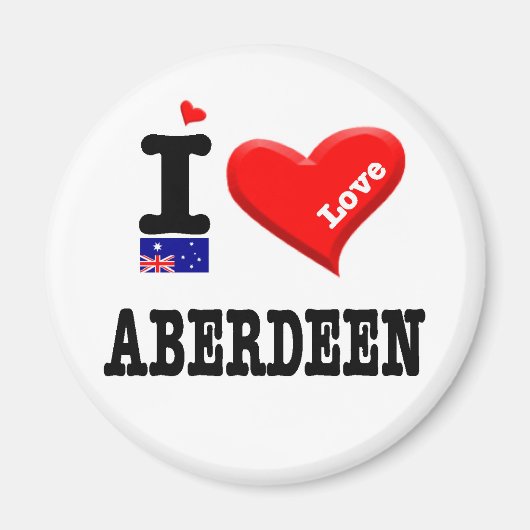 ABERDEEN - I Love Magneet (Voorkant)
