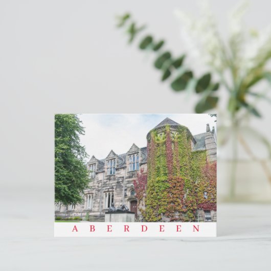 Aberdeen in het najaar briefkaart (Staand voorkant)