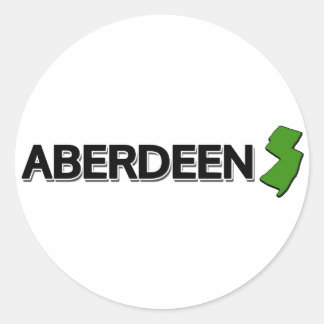 Aberdeen, New Jersey Ronde Sticker