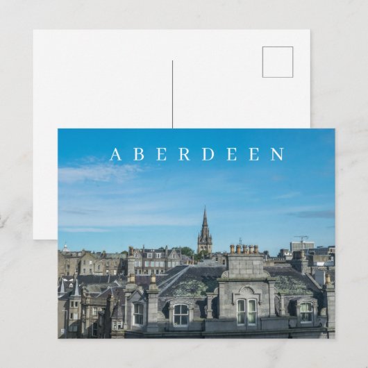 Aberdeen panorama ansichtkaart briefkaart (Voorkant / Achterkant)