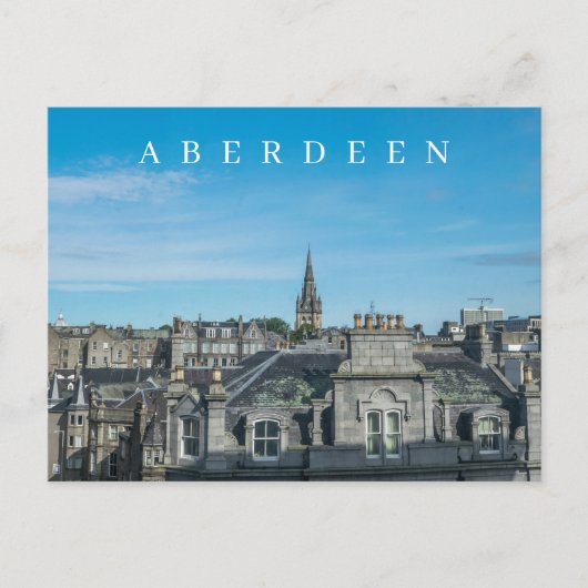 Aberdeen panorama ansichtkaart briefkaart (Voorkant)