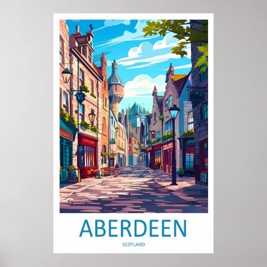 Aberdeen Park Vintage Ski Reis Nationale Poster (Voorkant)