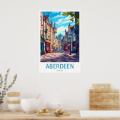 Aberdeen Park Vintage Ski Reis Nationale Poster (Keuken)