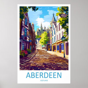 Aberdeen Reisposter Skigebied Nationaal Vintage Poster